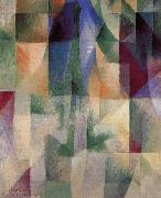 Delaunay, Robert The Window towards to City oil painting artist